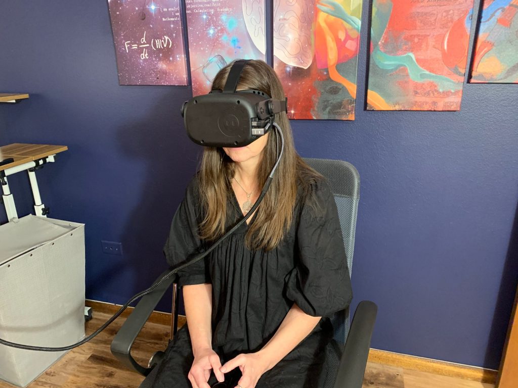 Woman Getting Vestibular therapy for dizziness treatment